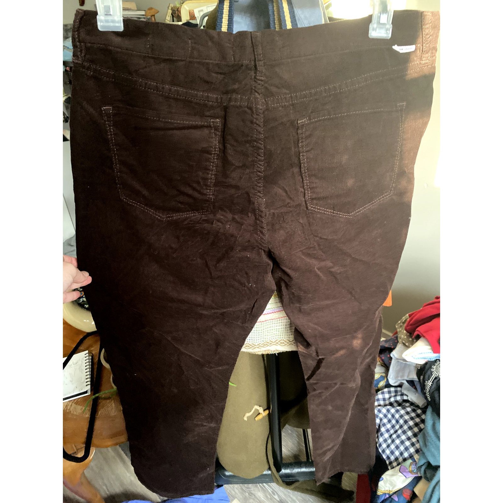 Other Dear John Blaire Straight Leg Ankle Brown Corduroy Pants 31 Size 31" - 8 Thumbnail