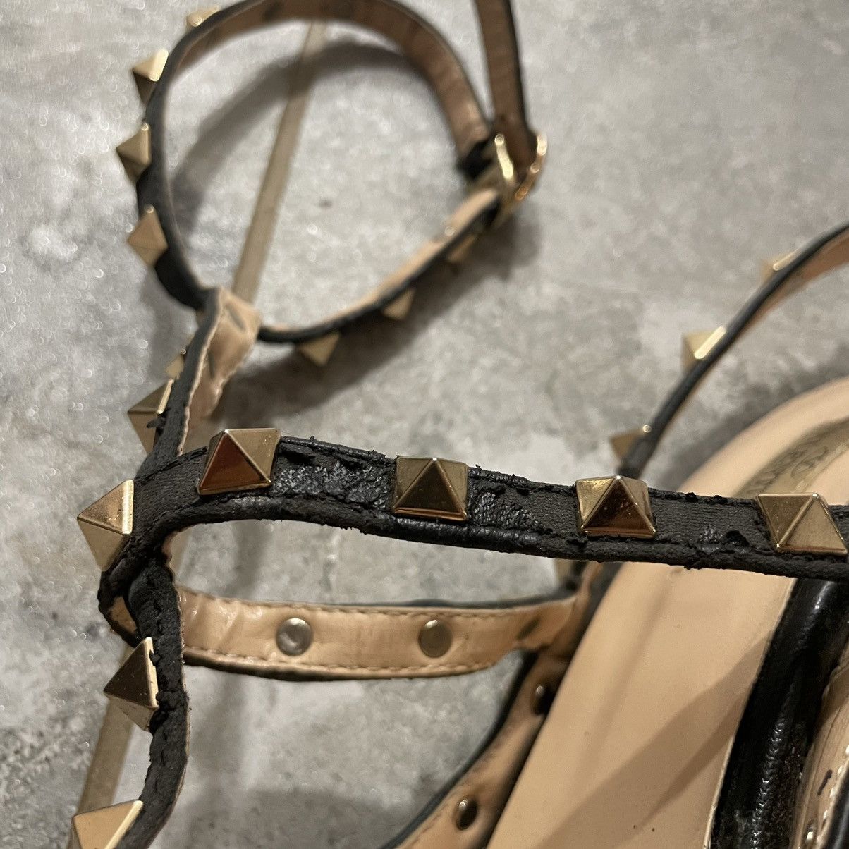 Valentino Valentino Garavani Rockstud Slingback Stiletto Leather Heels Size US 10 / IT 40 - 3 Thumbnail