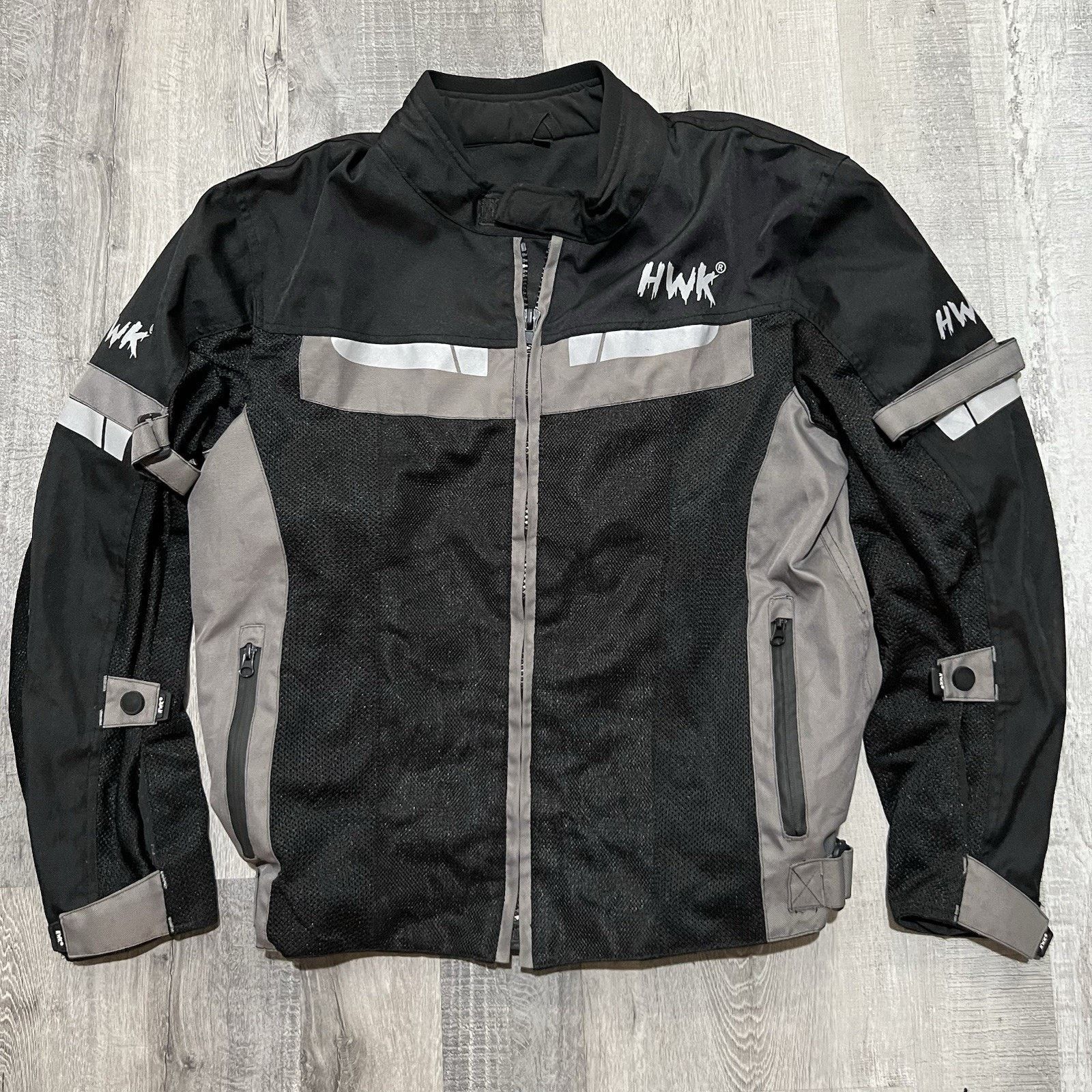 Hawk HWK Mesh Motorcycle Jacket Riding Motorbike Biker CE Armored Size US M / EU 48-50 / 2 - 1 Thumbnail