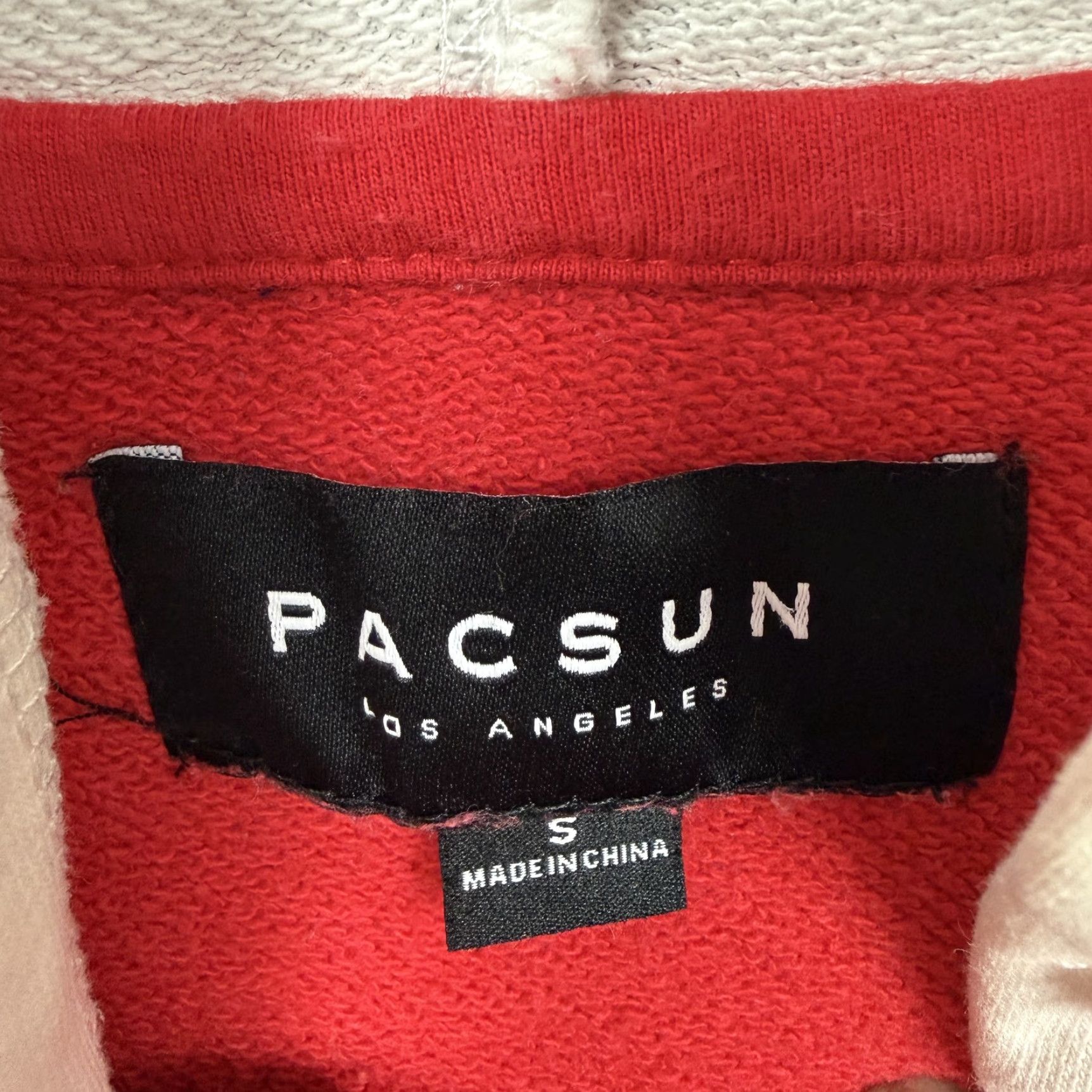 Pacsun PacSun Hoodie Mens S Red White Blue Nautical Flag Sleeve Graphic Sweatshirt Size US S / EU 44-46 / 1 - 5 Thumbnail