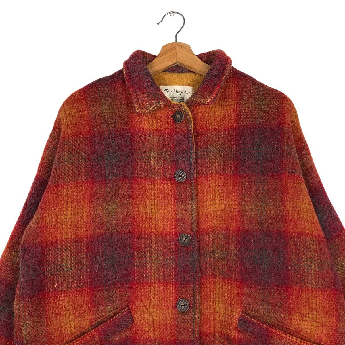 Japanese Brand 🔥VINTAGE BIKER WOOL JACKET PAT HOGUE TARTAN DESIGN Size US M / EU 48-50 / 2 - 3 Thumbnail