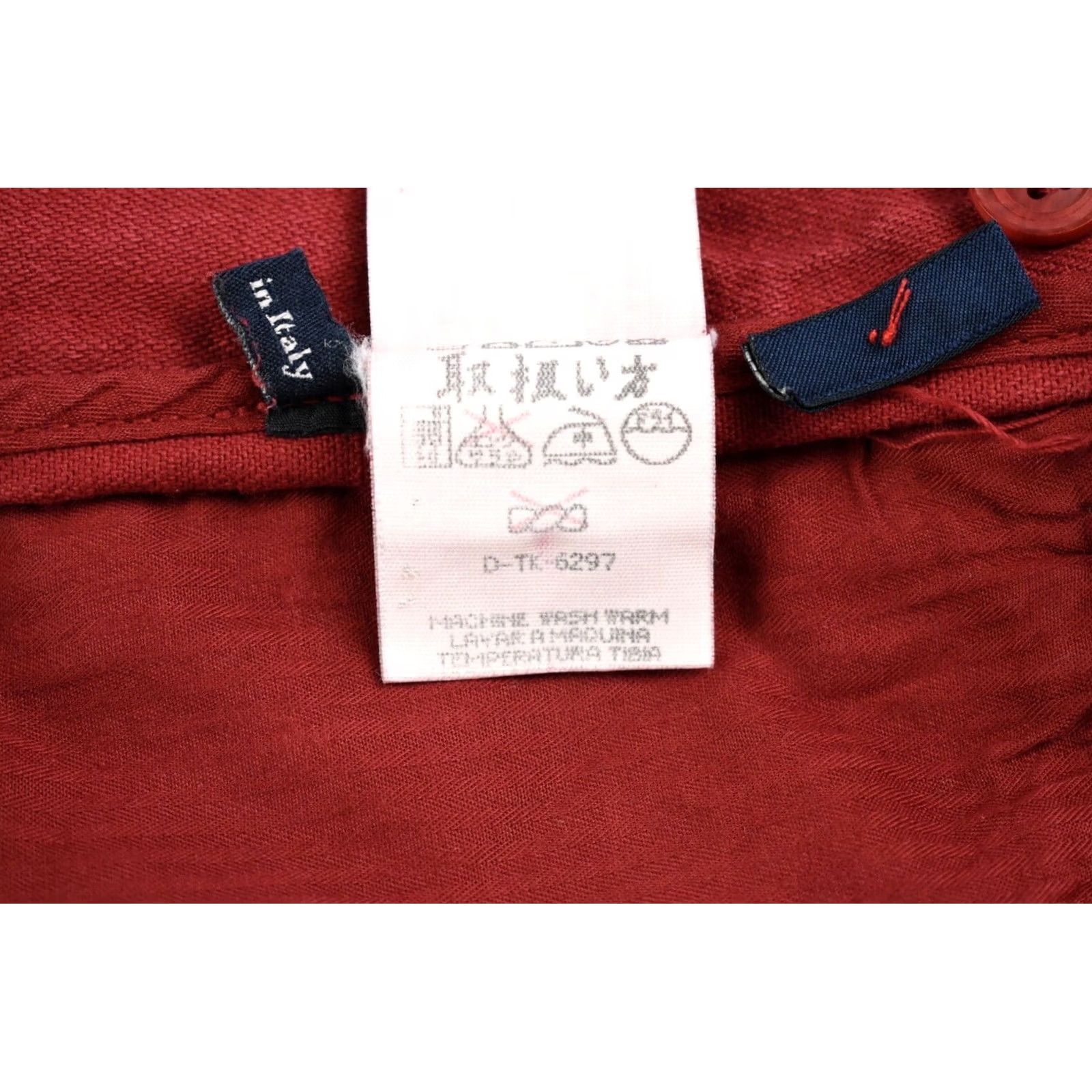 Ermenegildo Zegna ERMENEGILDO ZEGNA Trousers Men's Red W31/L29 Straight Fit Zip Fly Size US 31 - 6 Thumbnail