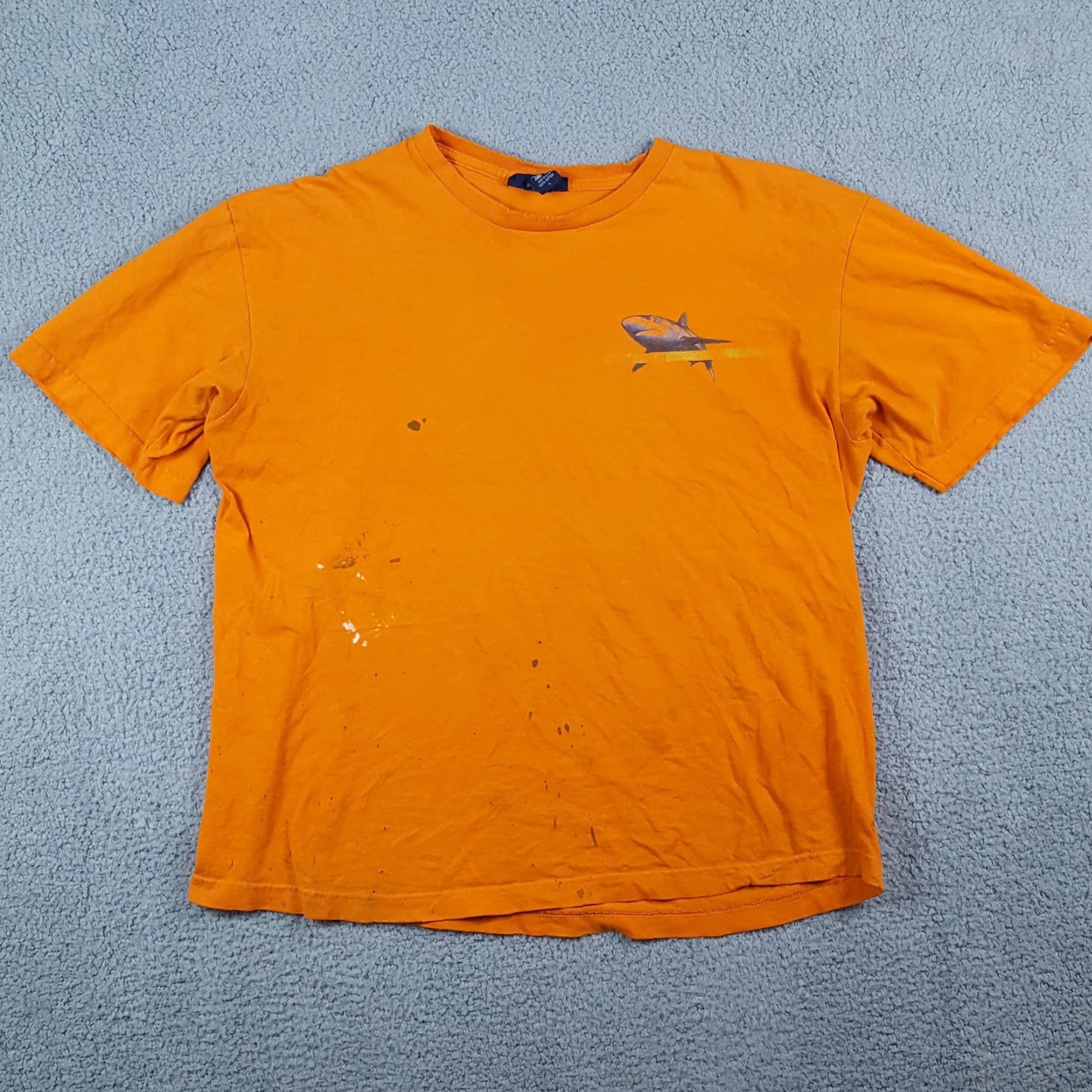 Nautica VINTAGE Nautica T-Shirt Men's Large Orange Y2K 2000 Shark Beach Grunge Retro Size US L / EU 52-54 / 3 - 2 Thumbnail