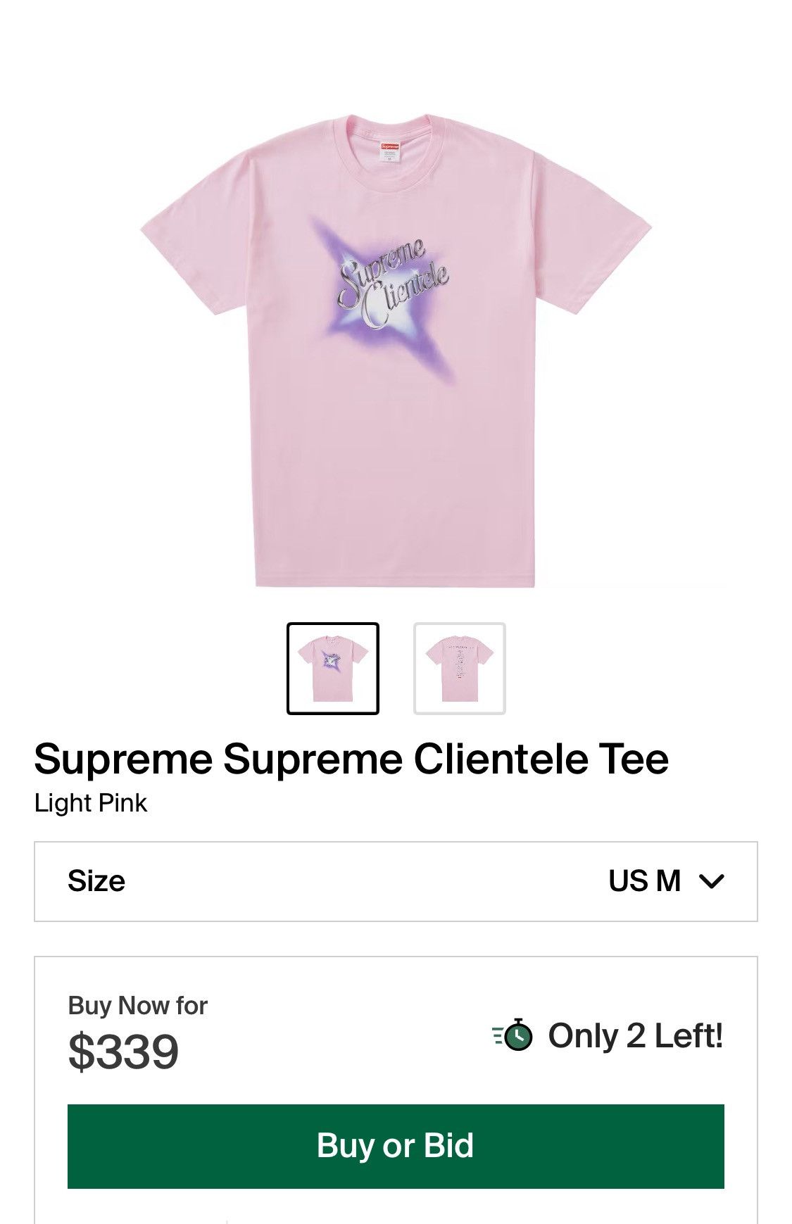 Supreme Supreme Clientele Tee Size US M / EU 48-50 / 2 - 1 Thumbnail