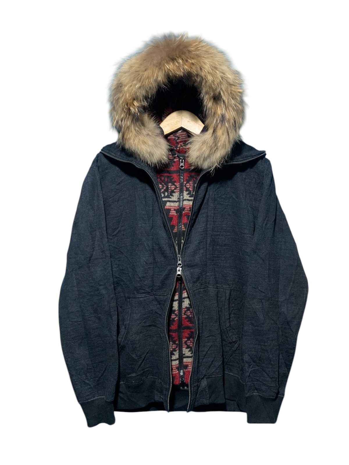 If Six Was Nine ILLS japan double layer navajo removable fur hoodie Size US L / EU 52-54 / 3 - 2 Thumbnail