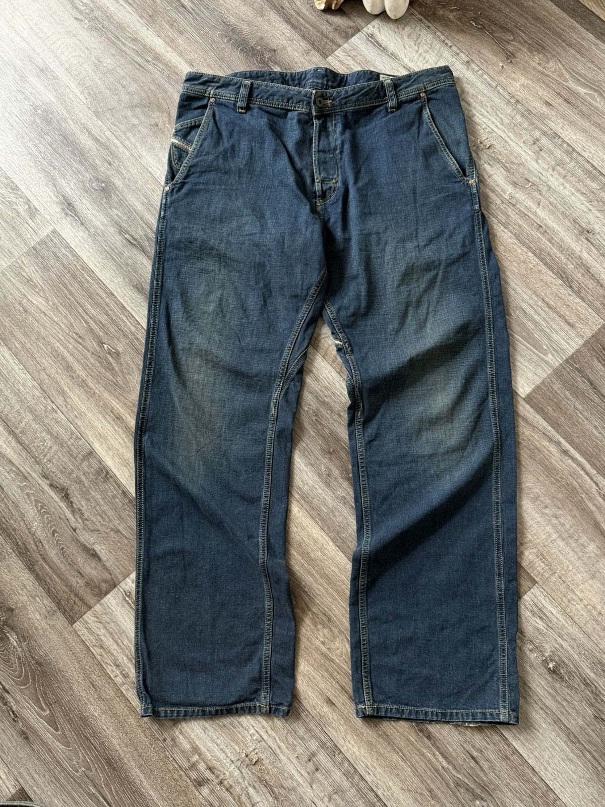 Diesel Diesel Pheyo Jeans Men’s Distressed Pants Denim Straight Size US 38 / EU 54 - 2 Thumbnail
