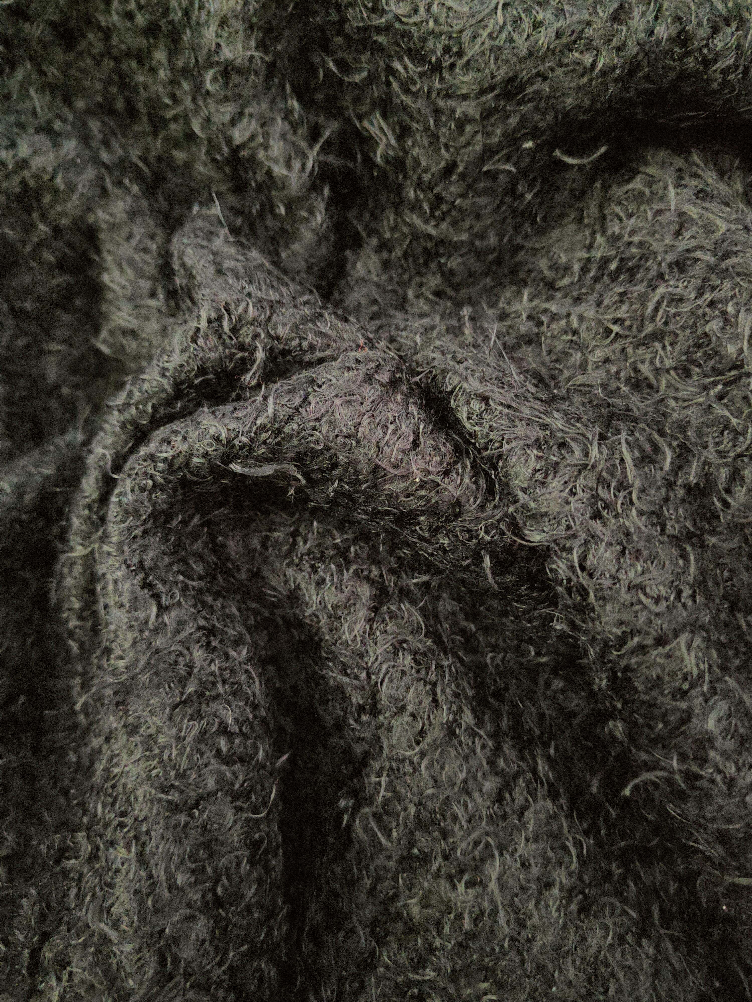 GU DL GU Black Fur Mohair shaggy Knitwear #46-996 Size L / US 10 / IT 46 - 12 Thumbnail