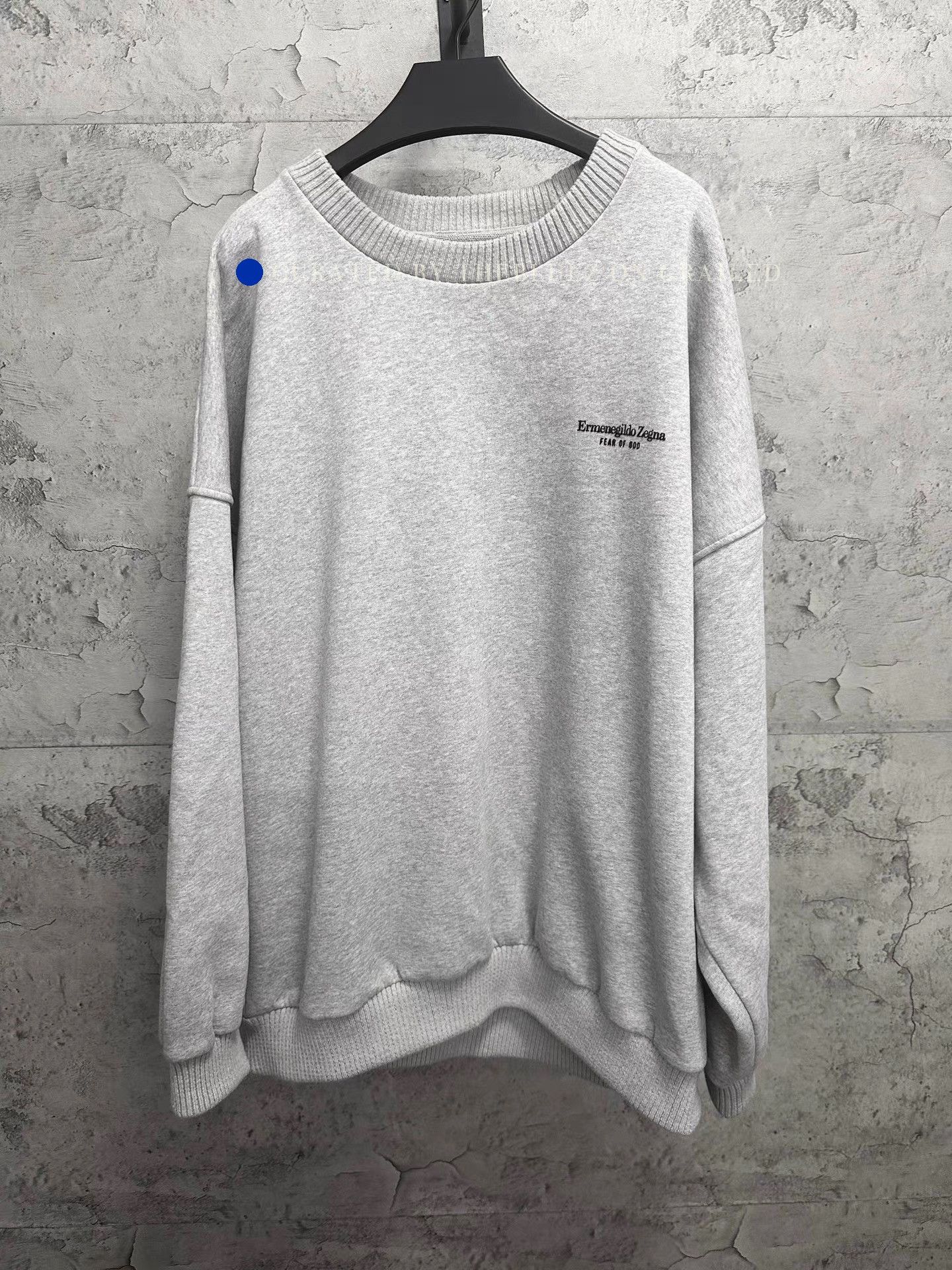 Ermenegildo Zegna Gray Crewneck Sweatshirt Collaboration Size US XL / EU 56 / 4 - 1 Thumbnail