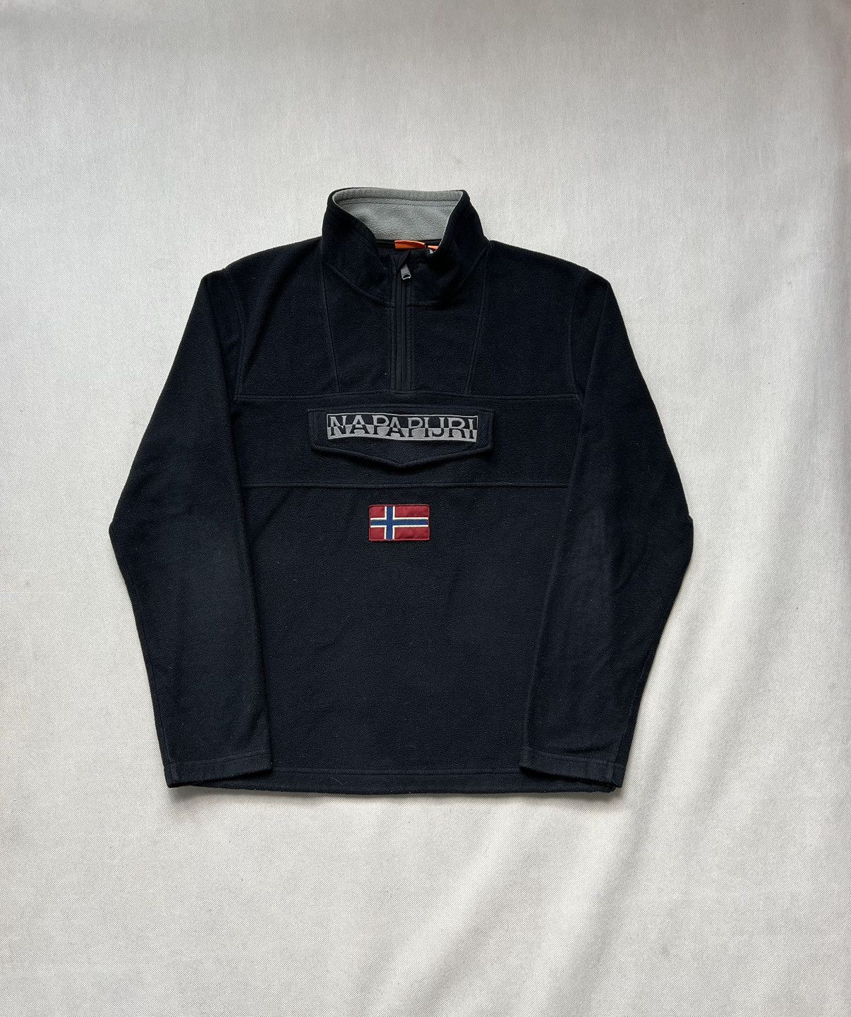 Napapijri Fleece Jacket Napapijri Big Logo Size US XL / EU 56 / 4 - 1 Thumbnail