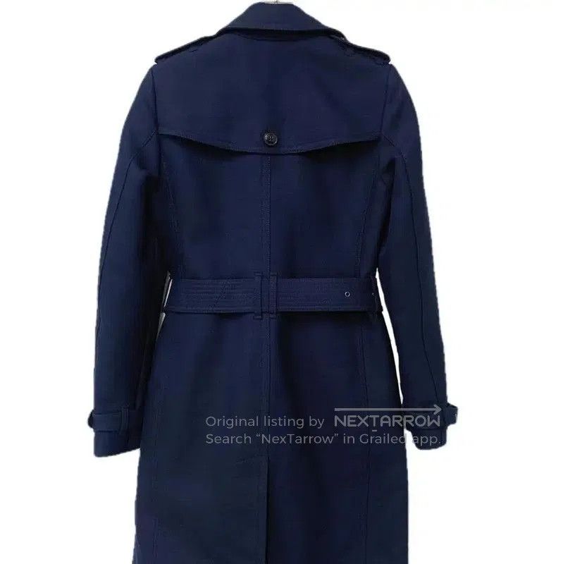 Burberry Burberry Deep Blue Cotton Women's Trench Coat. Size XS / US 0-2 / IT 36-38 - 2 Thumbnail
