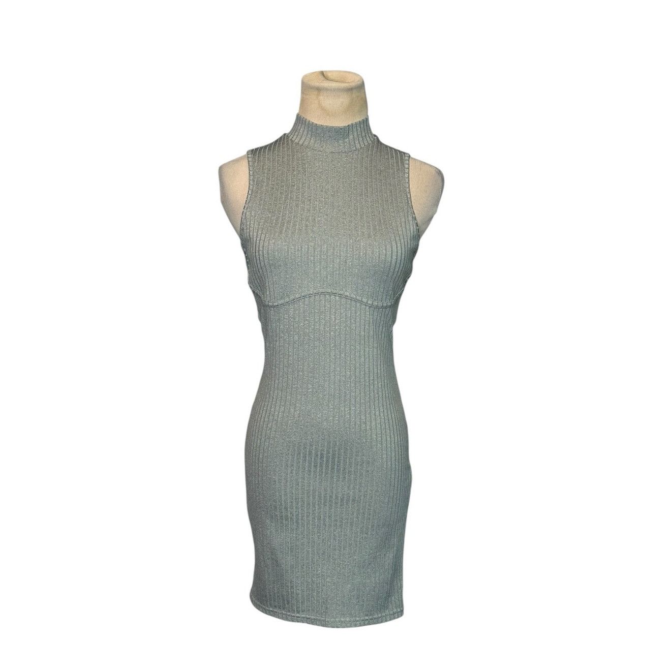 Forever 21 Forever 21 gray ribbed sleeveless bodycon dress size Small Size S / US 4 / IT 40 - 1 Thumbnail