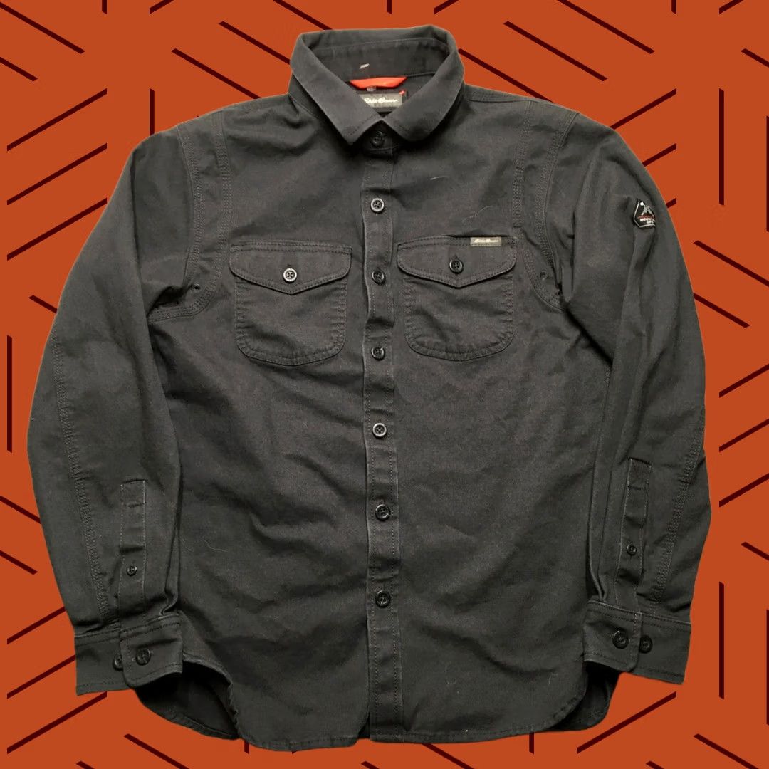 Eddie Bauer Eddie Bauer Mountain Ops Capacitor Flex Shirt Jacket Mens Small Gray Workwear Size US S / EU 44-46 / 1 - 1 Thumbnail