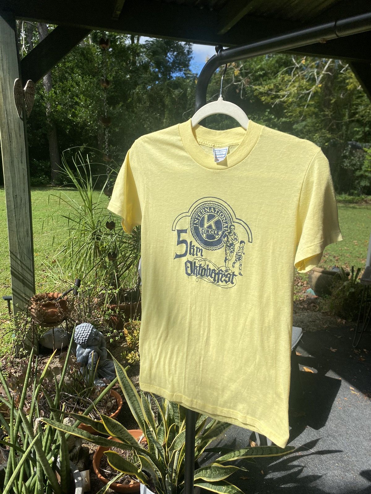 Other 90s Light Yellow 50th Oktoberfest Miller Marathon Tee Medium Size US M / EU 48-50 / 2 - 3 Thumbnail