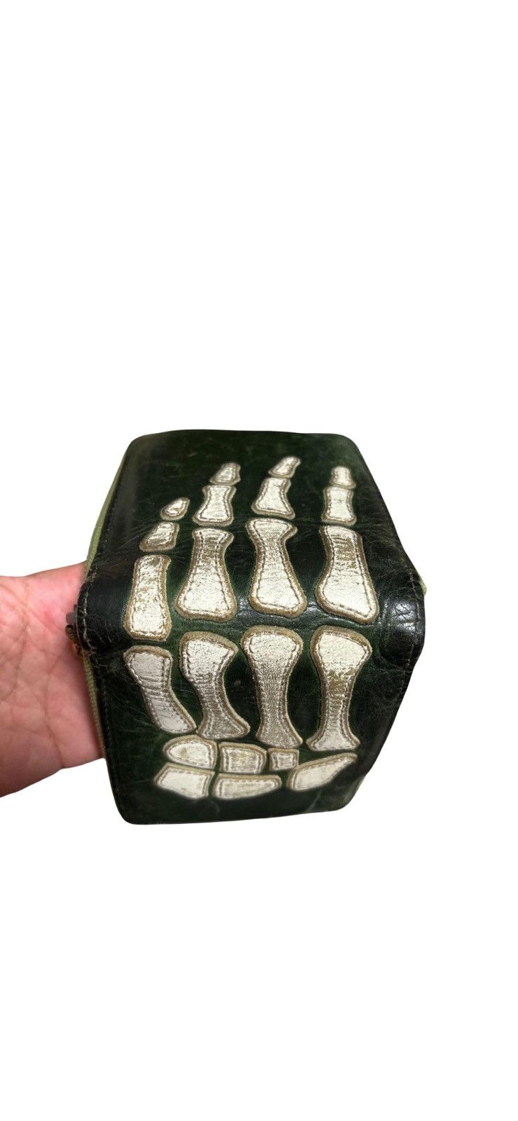 Kapital KAPITAL Thumb-Up Bone Hand Zip Wallet Size ONE SIZE - 3 Thumbnail