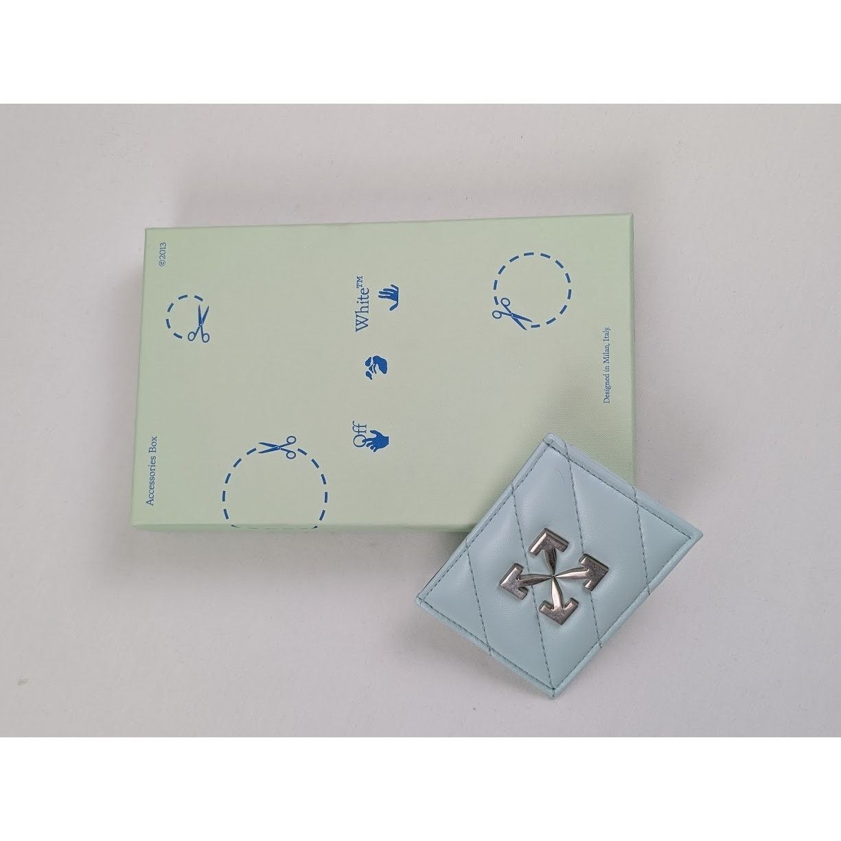 Off-White o1rshd1 DUP / Size: OS / Jack Hammer Card Case in Light Blue Size ONE SIZE - 8 Thumbnail