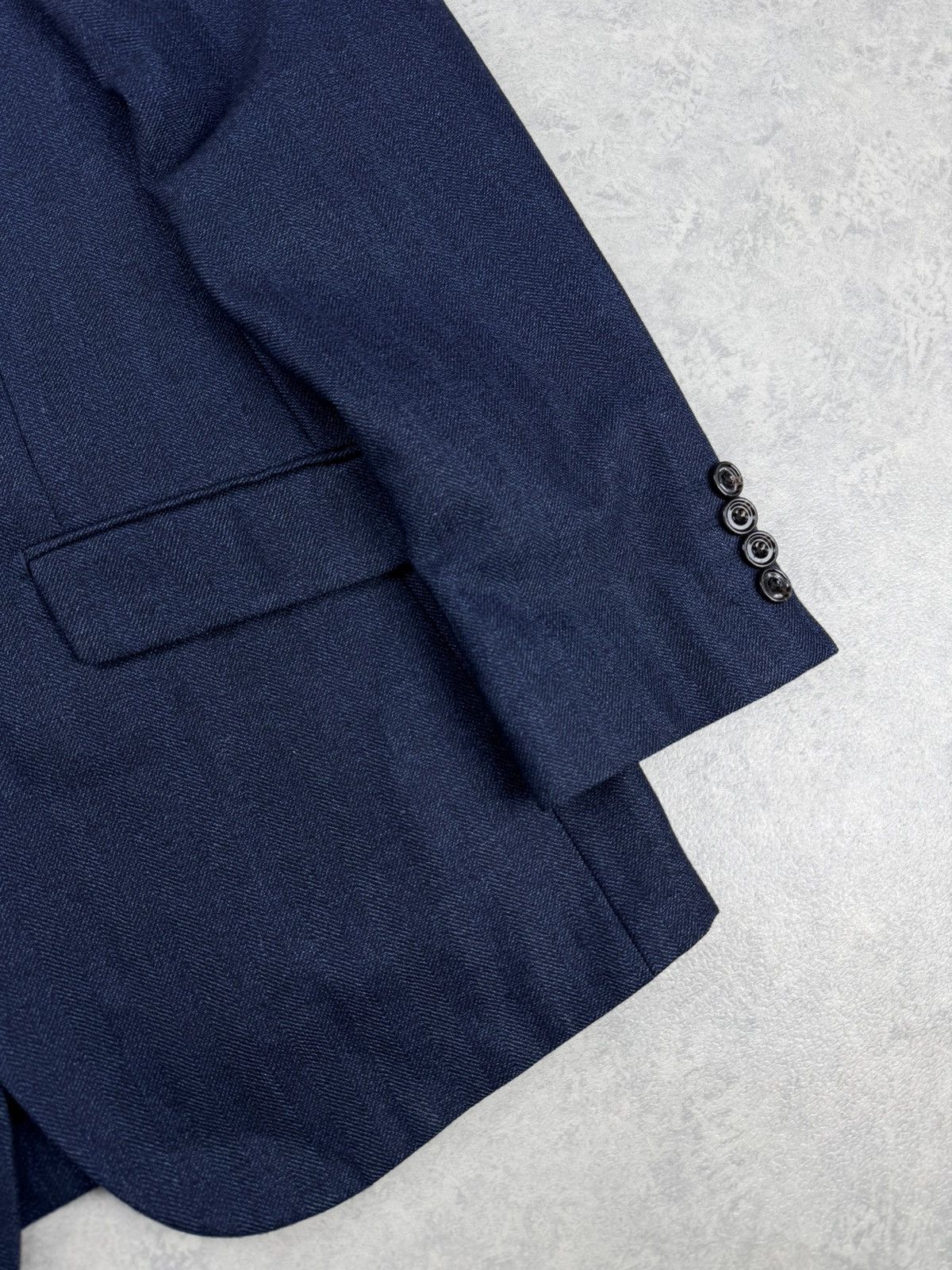 Hardy Amies Hardy Amies Wool Blazer Navy Size 46R Size 36R - 2 Thumbnail