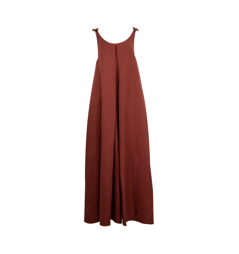 Gabriela Hearst o1h1sh11225 Aras Maxi Dress in Brown Size S / US 4 / IT 40 - 1 Thumbnail