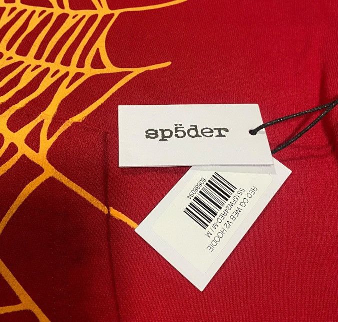 Sp5der Sp5der OG Web V2 Hoodie Red (M) Size US M / EU 48-50 / 2 - 4 Thumbnail