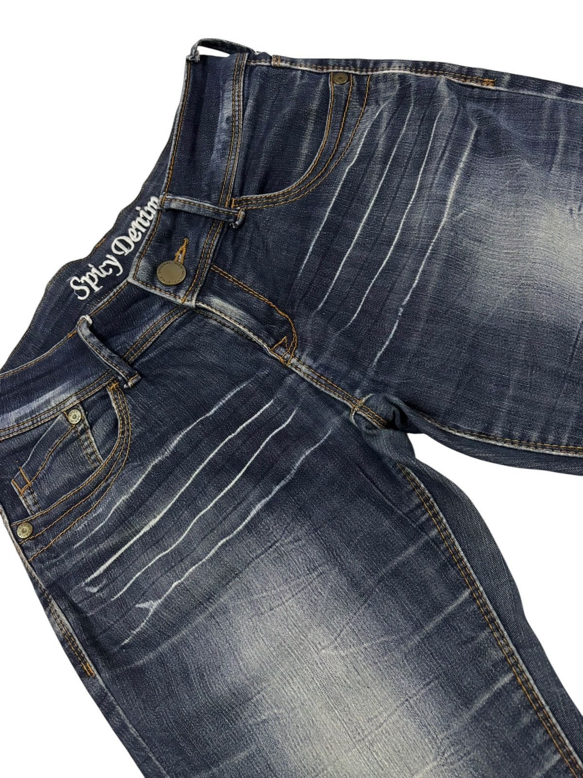 Japanese Brand Spicy Denim Japan Flared Bootcut Jeans Size 28" / US 6 / IT 42 - 5 Thumbnail