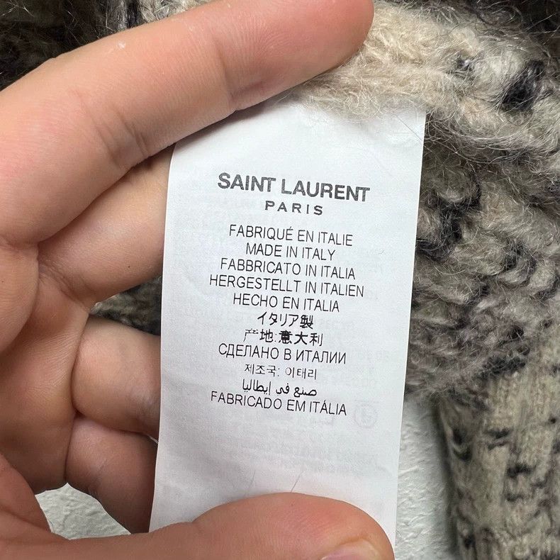 Yves Saint Laurent Saint Laurent Cashmere knitted cardigan shirt 2501-Nextarro Size US S / EU 44-46 / 1 - 5 Thumbnail