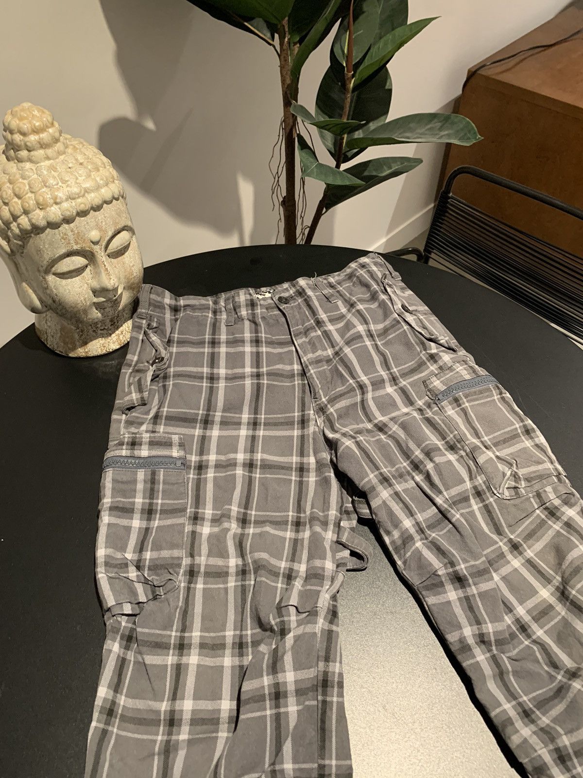 Vintage Vintage handmade plaid cargos Size US 30 / EU 46 - 2 Thumbnail