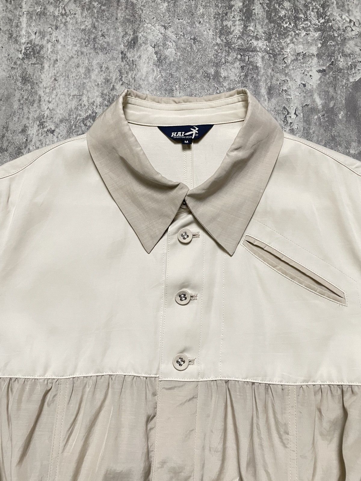 Hai Sporting Gear × Issey Miyake × Japanese Brand Hai Sporting Gear Button Up With Laces Size M / US 6-8 / IT 42-44 - 4 Thumbnail