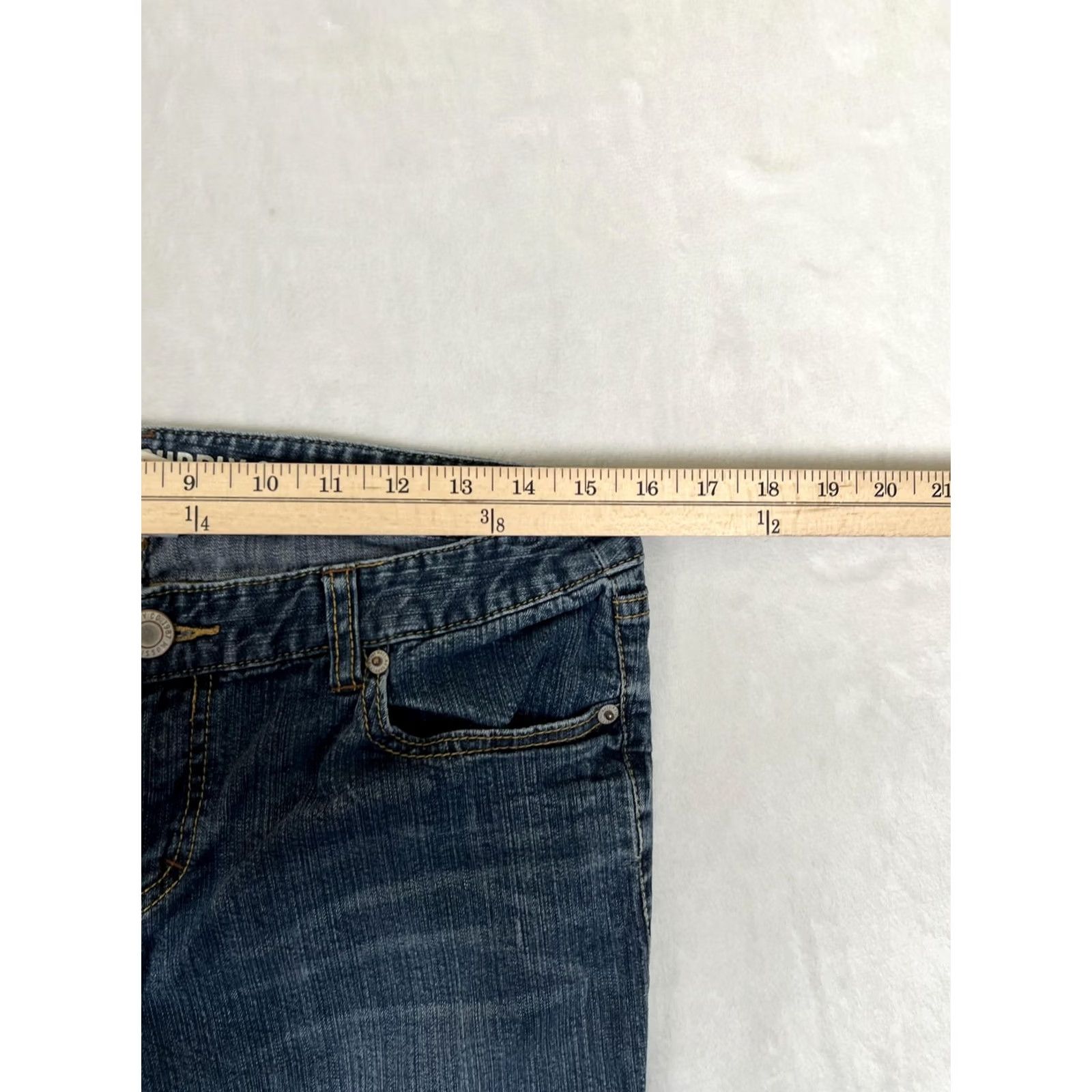 Mossimo Mossimo Supply Co. Jeans Bootcut Women’s 11S Blue Low Rise Stretch Denim Size 32" / US 10 / IT 46 - 4 Thumbnail