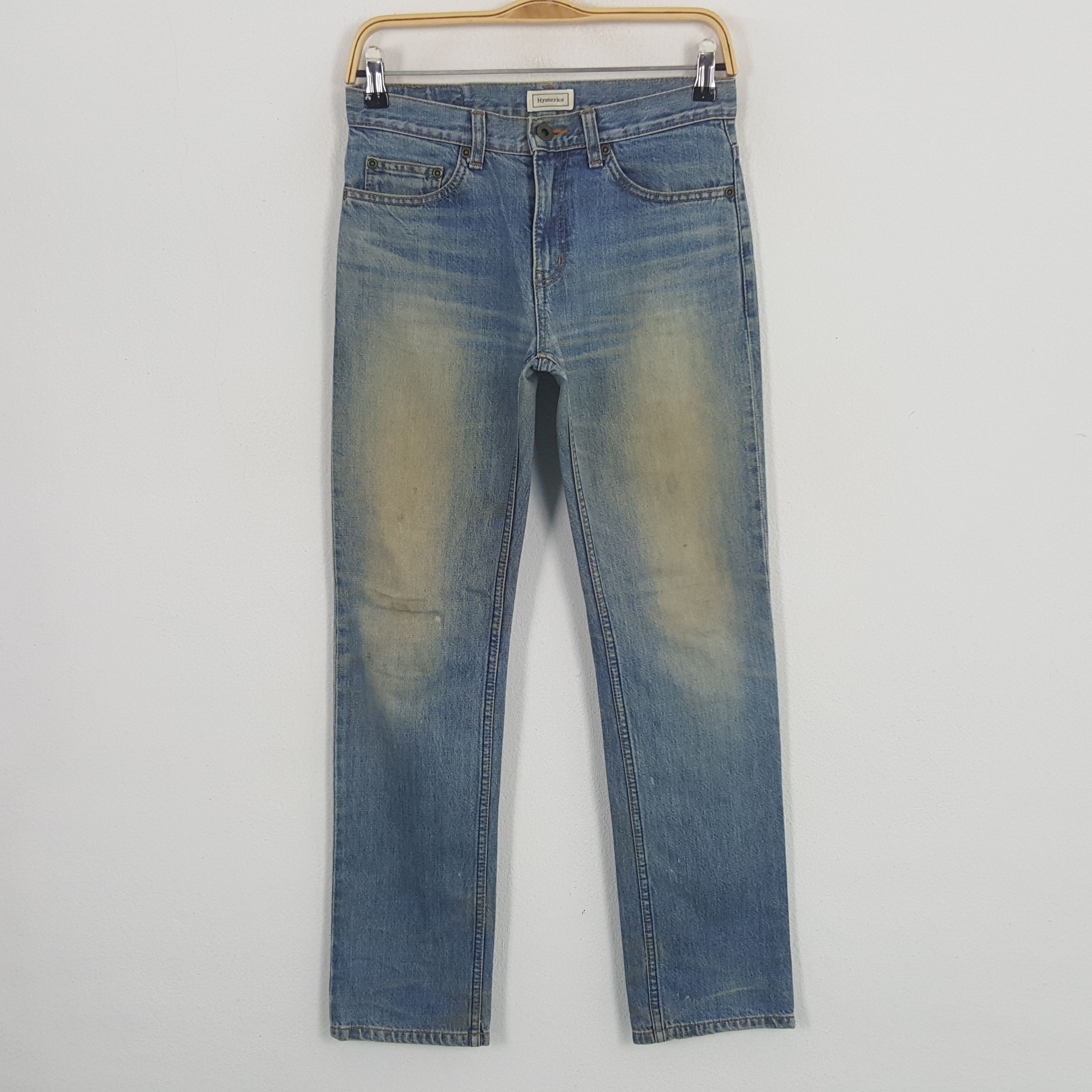 Hysteric Glamour × Japanese Brand × Vintage Vintage Hysteric Glamour Custom Art Logo Denim Jeans Size US 27 - 4 Thumbnail