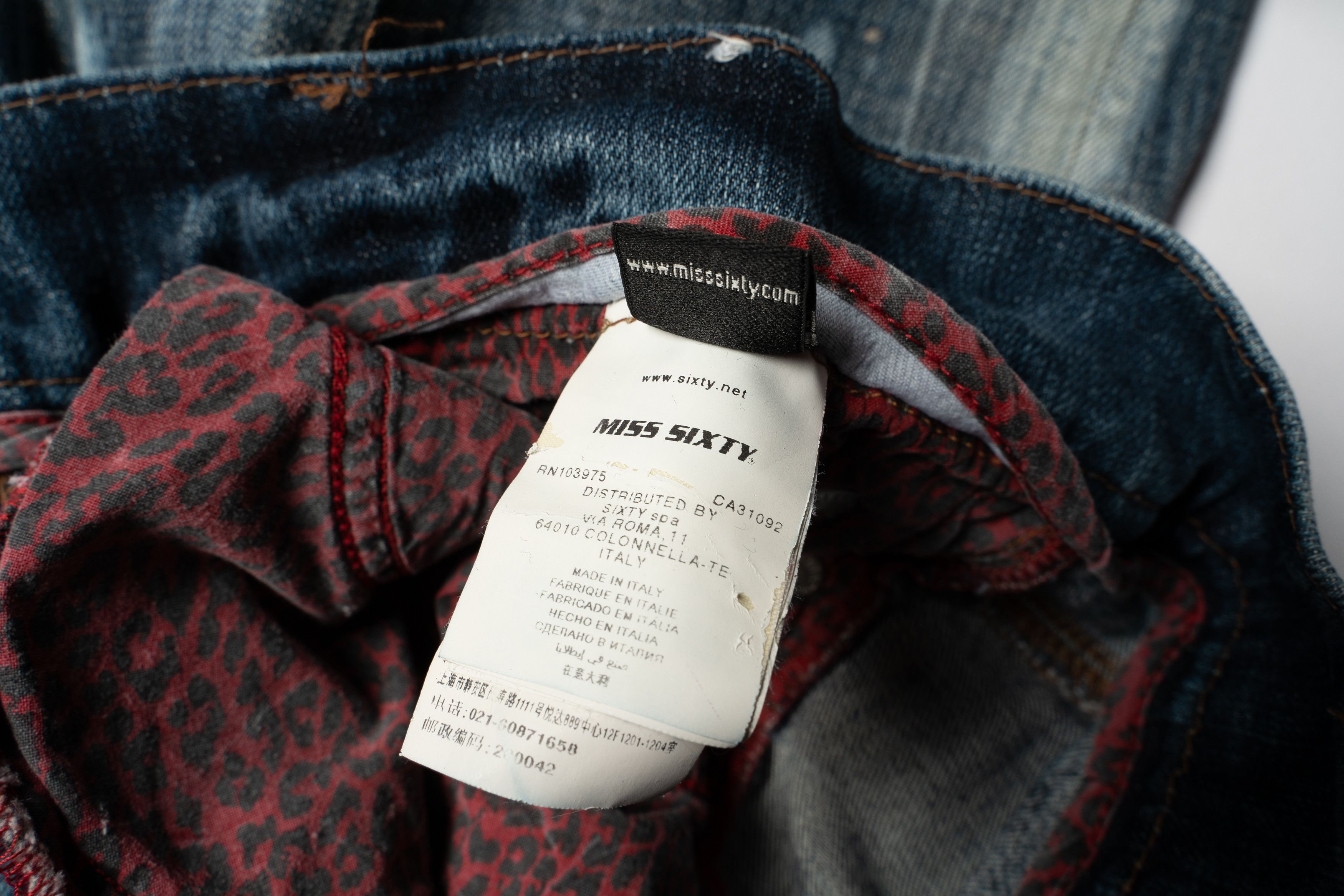 Miss Sixty 🔴 MISS SIXTY Nu-Metal Distressed Denim Jeans Y2K Size 31" - 8 Thumbnail