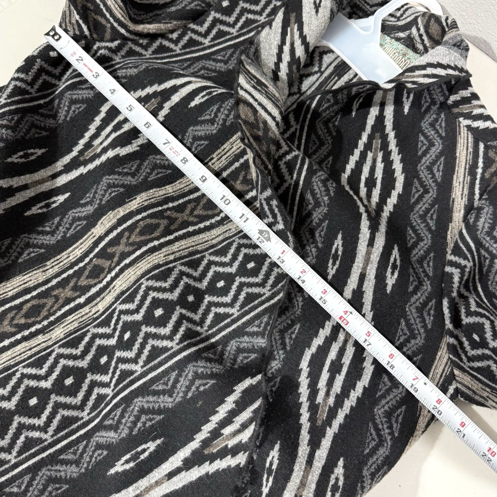 Vintage Silverado Gray Southwestern Open Front Cardigan Knit Sweater Women's S Size S / US 4 / IT 40 - 5 Thumbnail