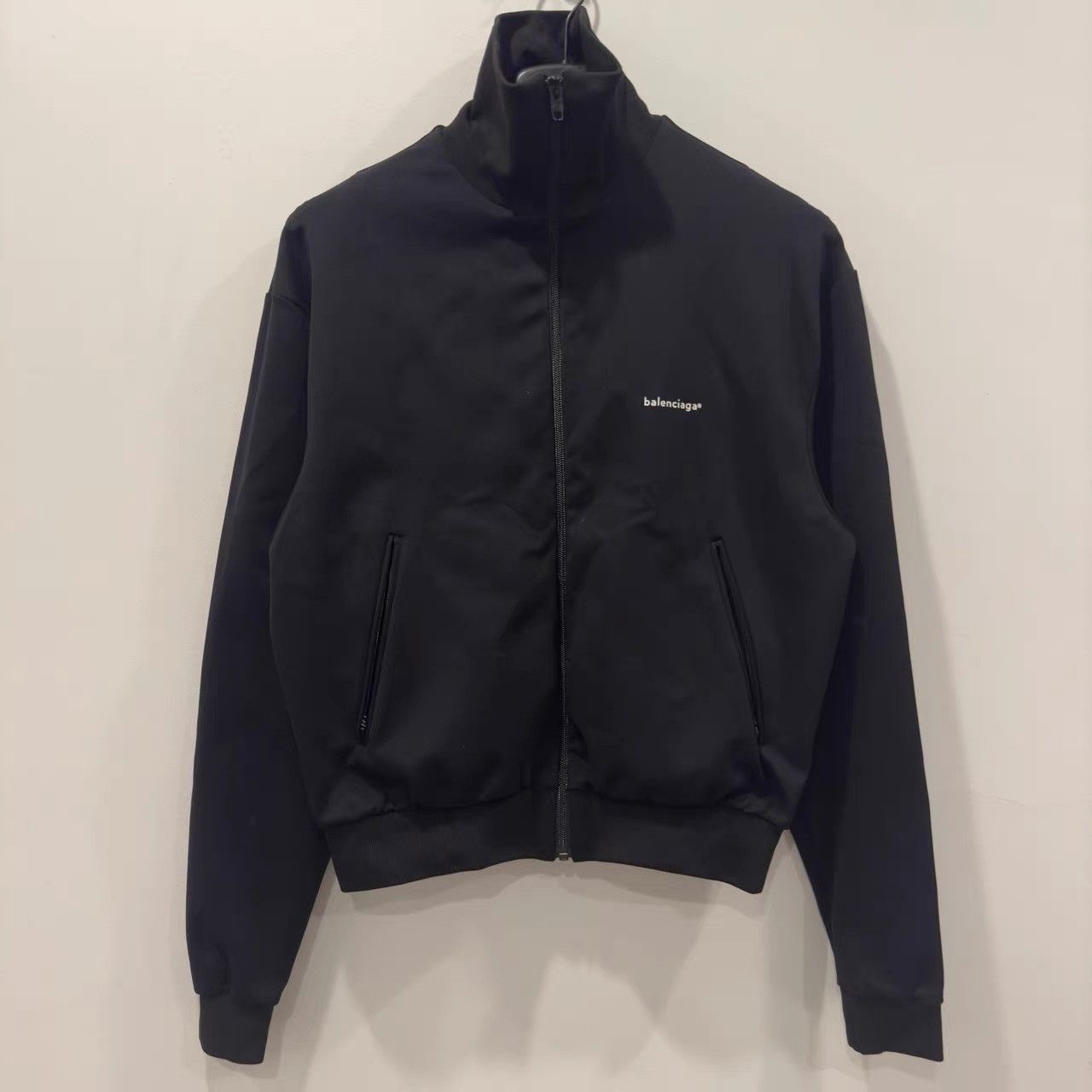 Balenciaga Balenciaga Black Small Logo Track Jacket K28 Size US S / EU 44-46 / 1 - 1 Thumbnail