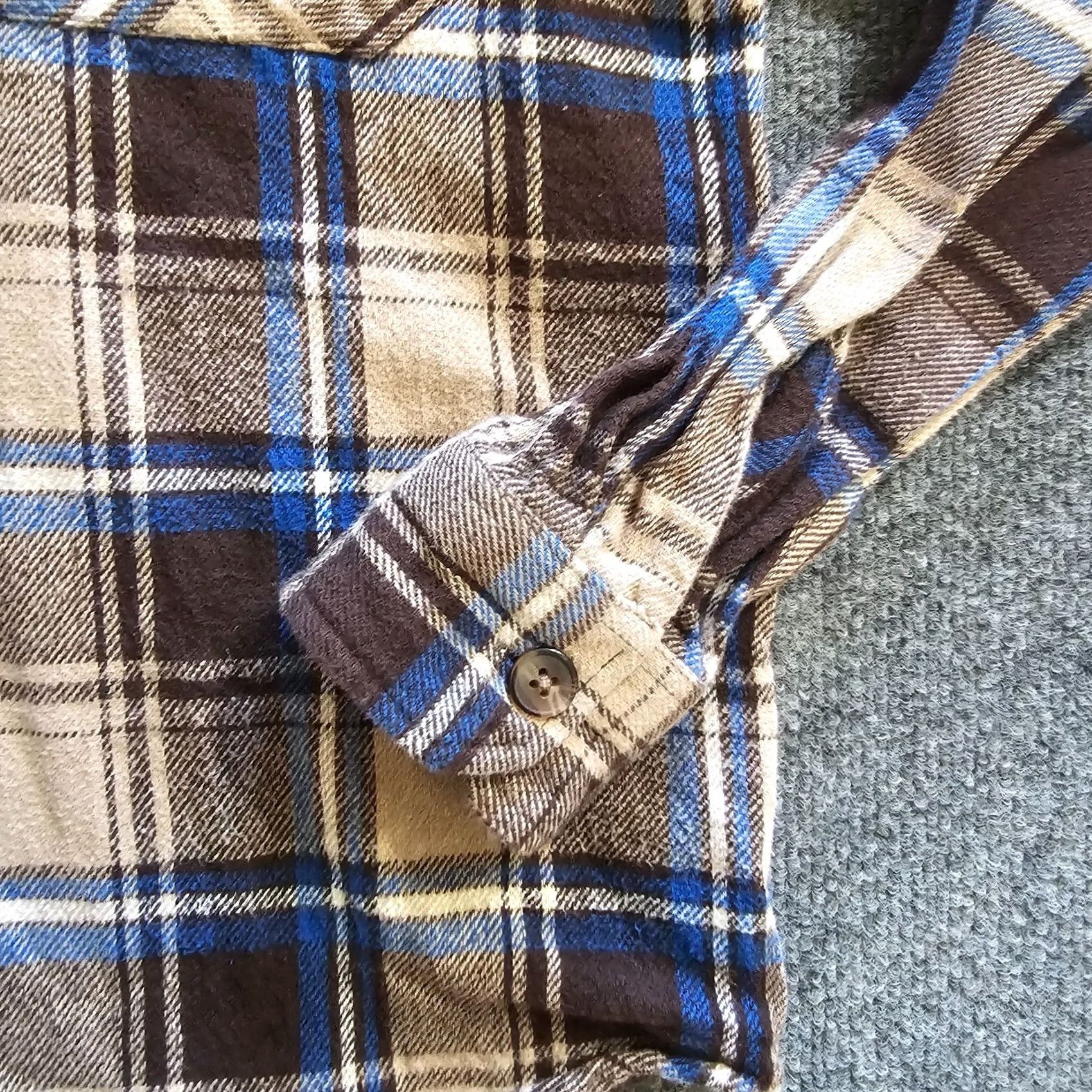 Etro Stussy Shirt Mens S Brown Plaid Flannel Button-Up Classic Grunge Skater Surf Retro Casual Workwear Size US S / EU 44-46 / 1 - 5 Thumbnail