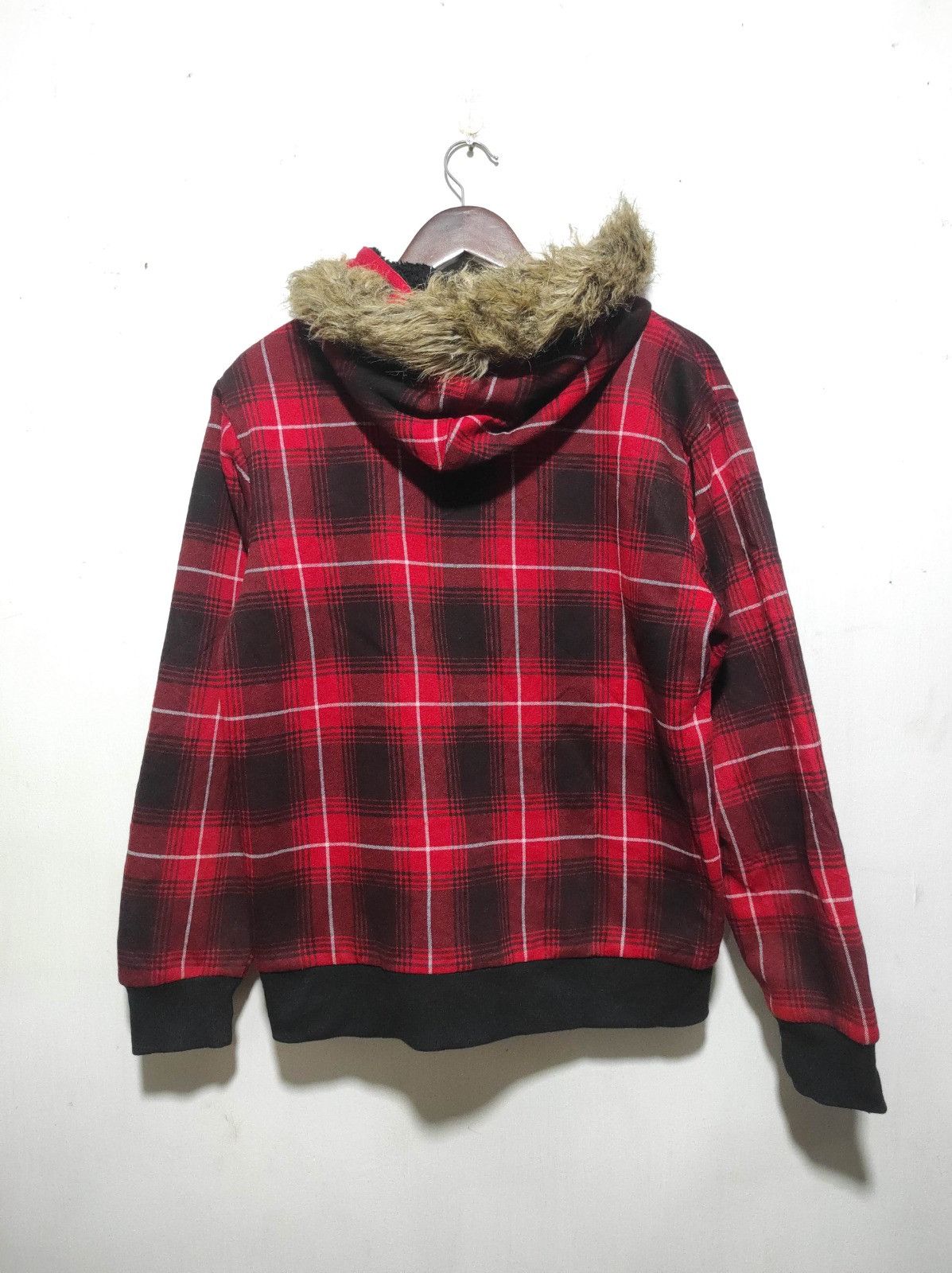 Japanese Brand Launching Pad Plaid zip fur hoodie ifsix LGB style Size US M / EU 48-50 / 2 - 10 Thumbnail