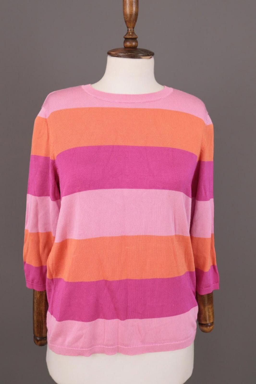 Lauren Ralph Lauren Lauren Ralph Lauren Multicolor Striped Jumper Sweater Size L Size L / US 10 / IT 46 - 1 Thumbnail