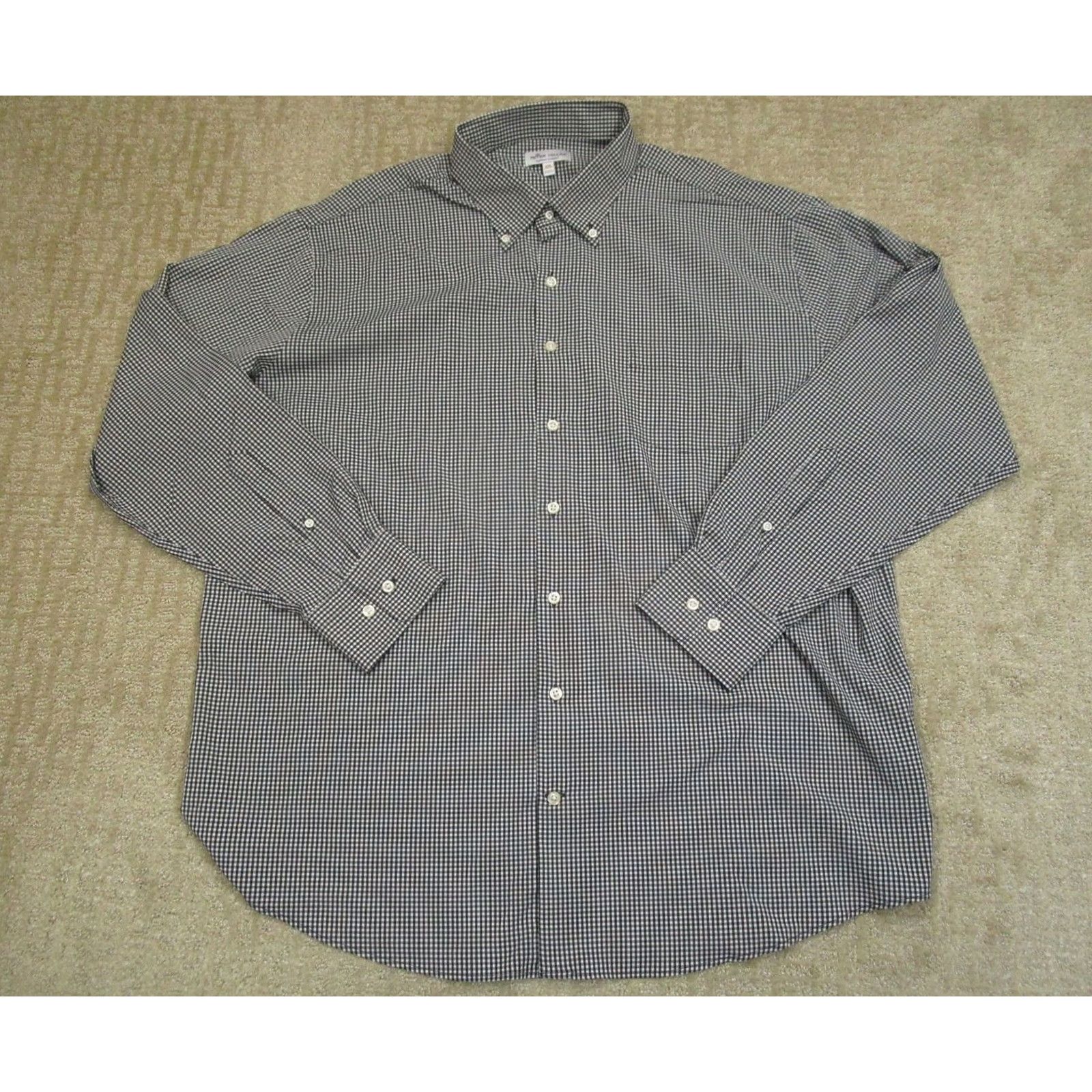 Peter Millar Peter Millar Shirt Men XXL Black Check Summer Comfort Long Sleeve Size US XXL / EU 58 / 5 - 2 Thumbnail