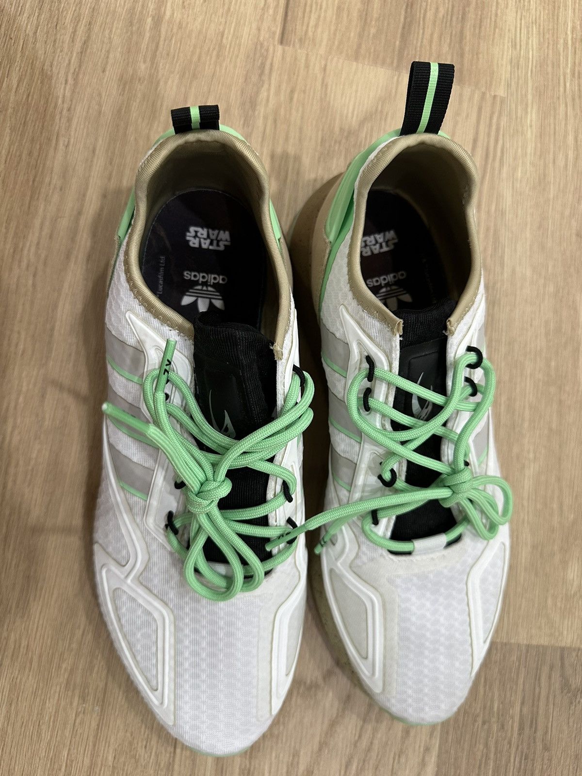 Adidas Adidas Boost ZX 2K Star Wars Mandalorian ‘Mudhorn’ Size US 10 / EU 43 - 8 Thumbnail
