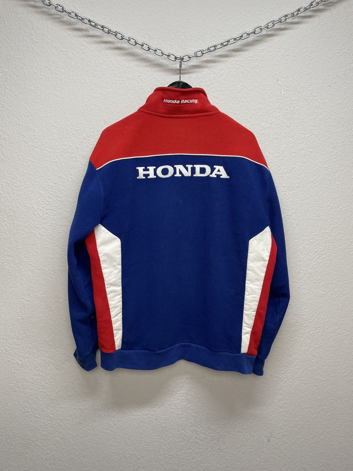 Honda Vintage Y2K Honda Official Racing Teddy Fleece Jacket Size US L / EU 52-54 / 3 - 6 Thumbnail