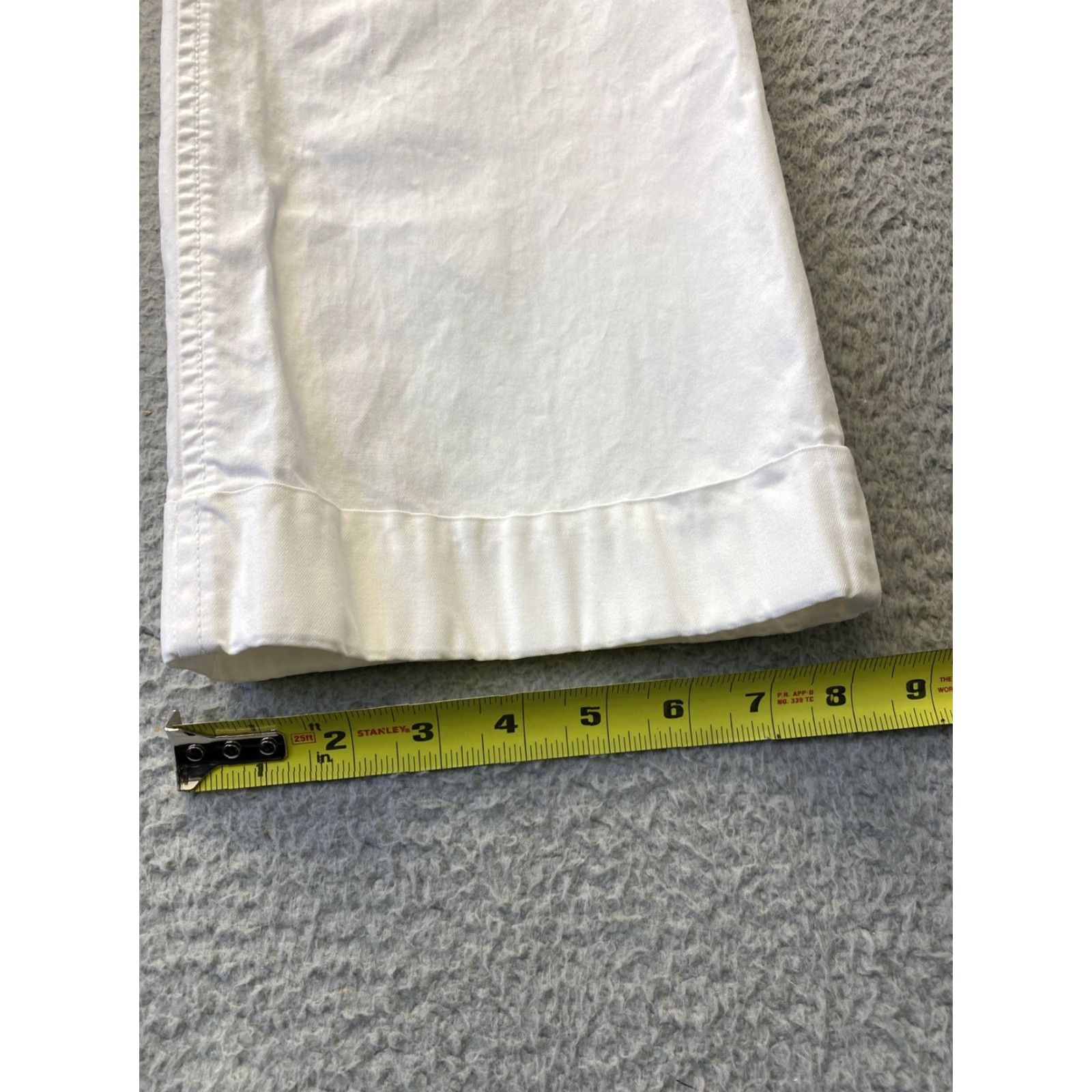 Banana Republic VINTAGE Banana Republic Women's Pants Chino Dress Solid White, Size 0P, 27 Inseam Size 25" / US 0 / IT 36 - 6 Thumbnail