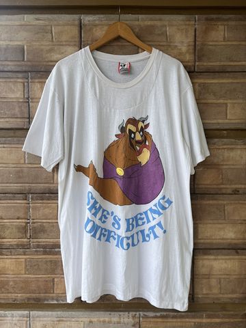 Vintage 90s Beauty and the beast T Shirt Disney