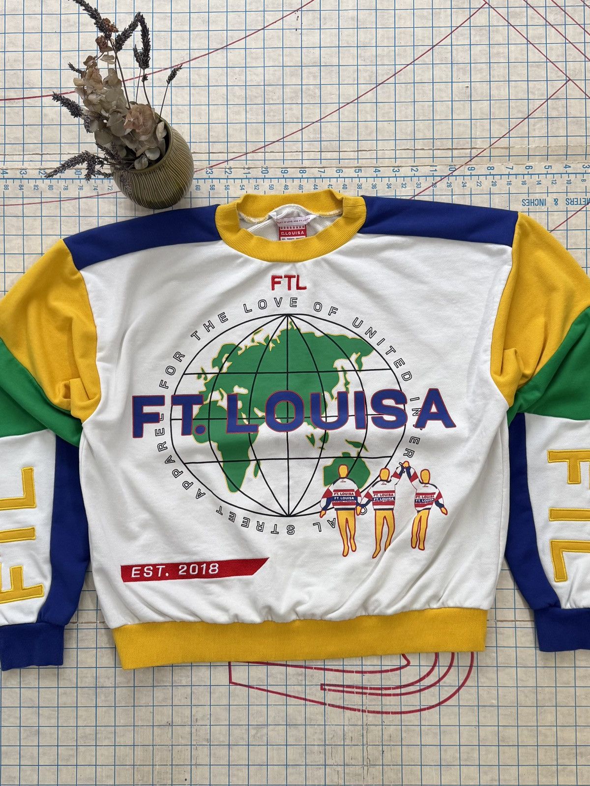 Other Ft. Louisa FTL Multi Color Panel Crewneck Sweater Medium Size US M / EU 48-50 / 2 - 2 Thumbnail