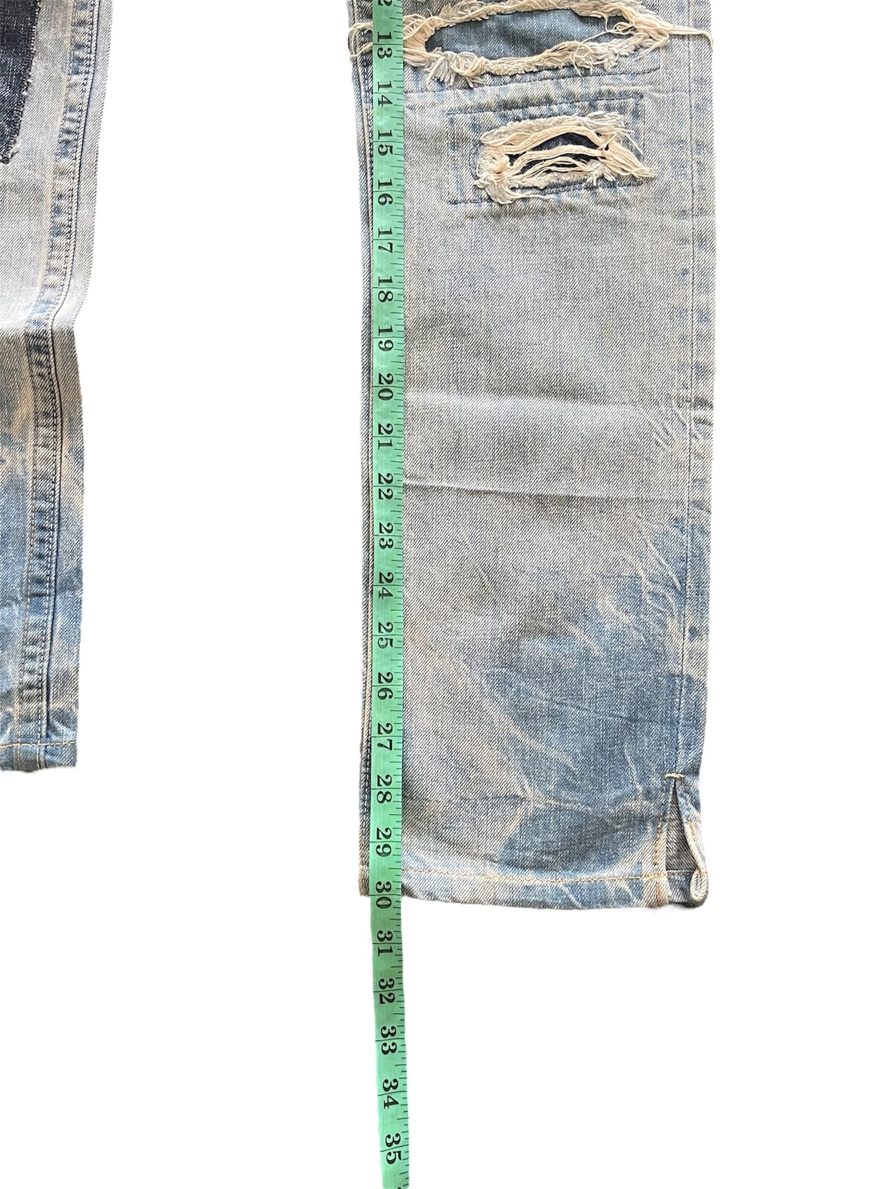 Hysteric Glamour × Le Grande Bleu (L.G.B.) Hysteric Glamour Patchwork Low Rise Baby Blue Reconstruck Size US 30 / EU 46 - 12 Thumbnail