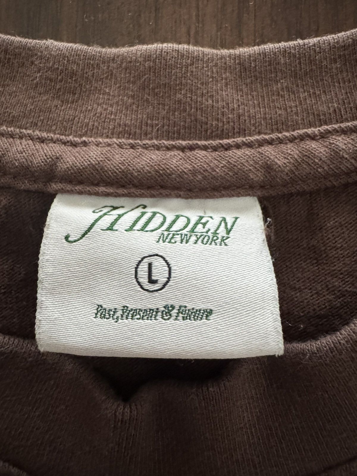 HIDDEN HIDDEN NY waterfall tee shirt brown- size Large Size US L / EU 52-54 / 3 - 6 Thumbnail