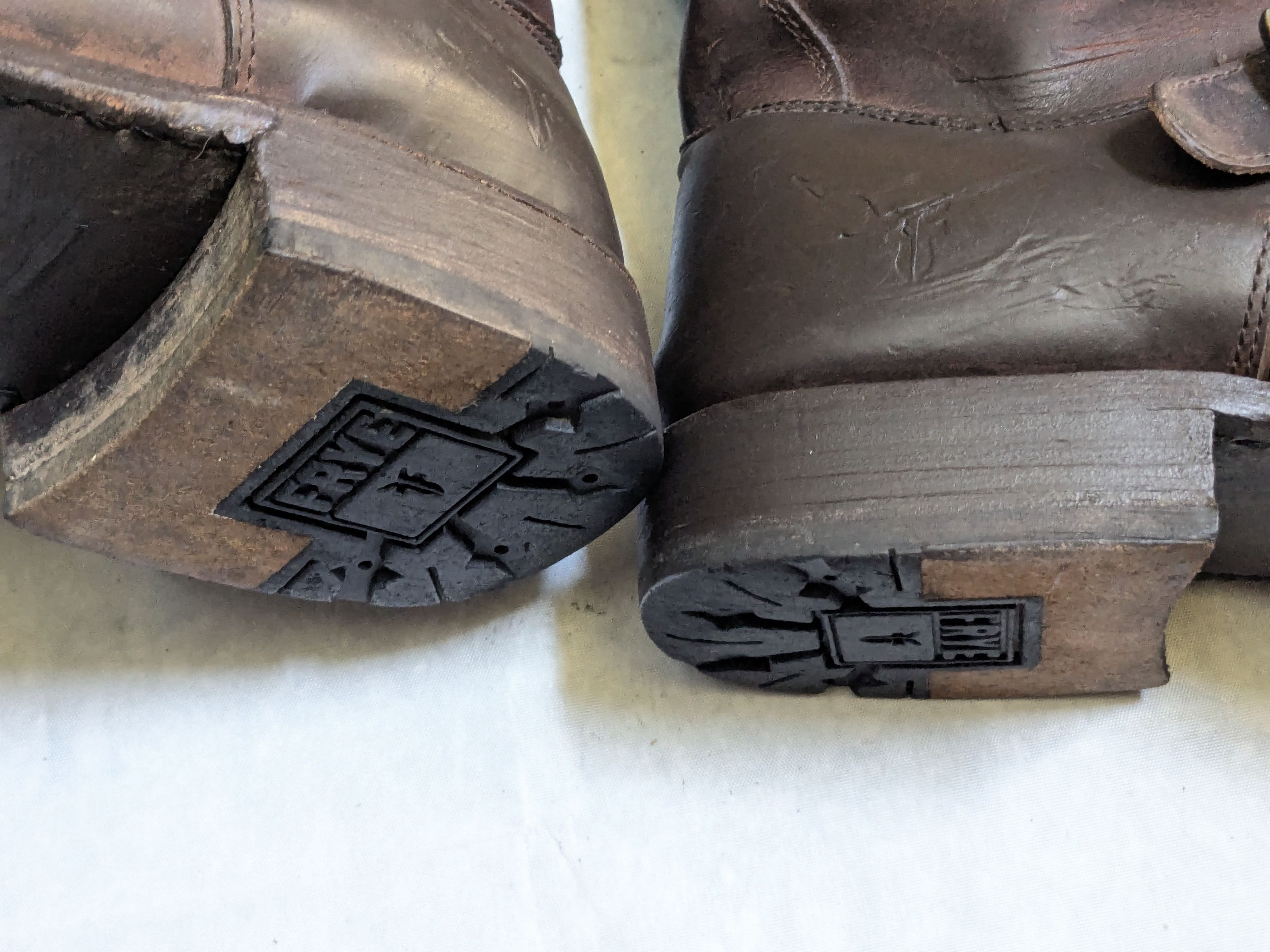 Frye Frye Engineer Boots Brown 13 D Leather Buckle Strap Size US 13 / EU 46 - 18 Thumbnail