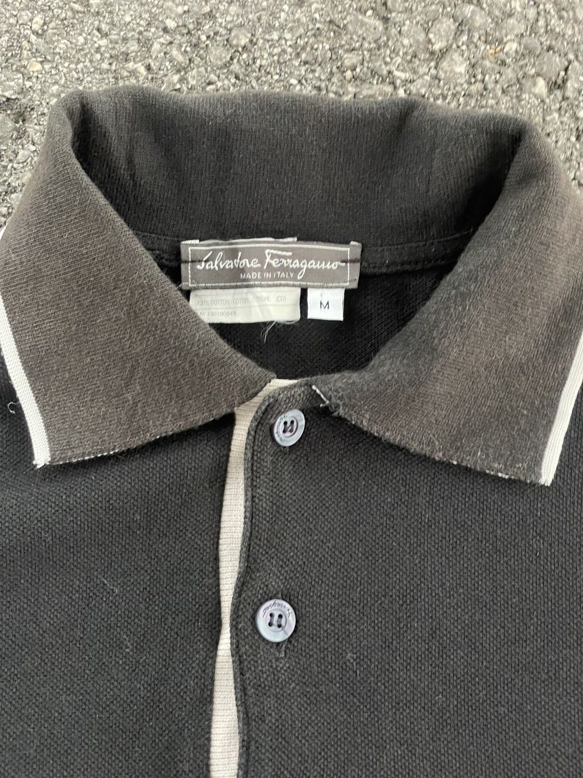 Salvatore Ferragamo Salvatore Ferragamo Signature Polo Shirt Men Size US L / EU 52-54 / 3 - 3 Thumbnail