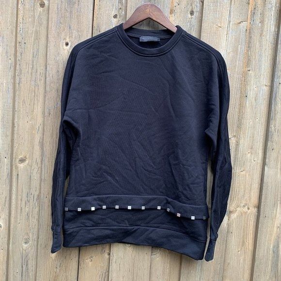 image of Diesel Black Gold Studded Crewneck Sweater Xs, Men's