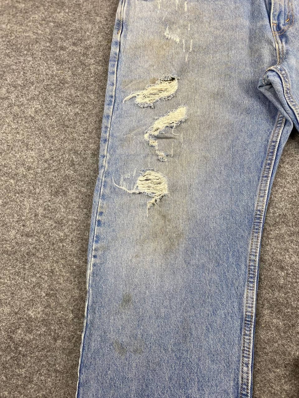Levi's levis 502 regular tapered distressed denim Size US 39 - 11 Thumbnail
