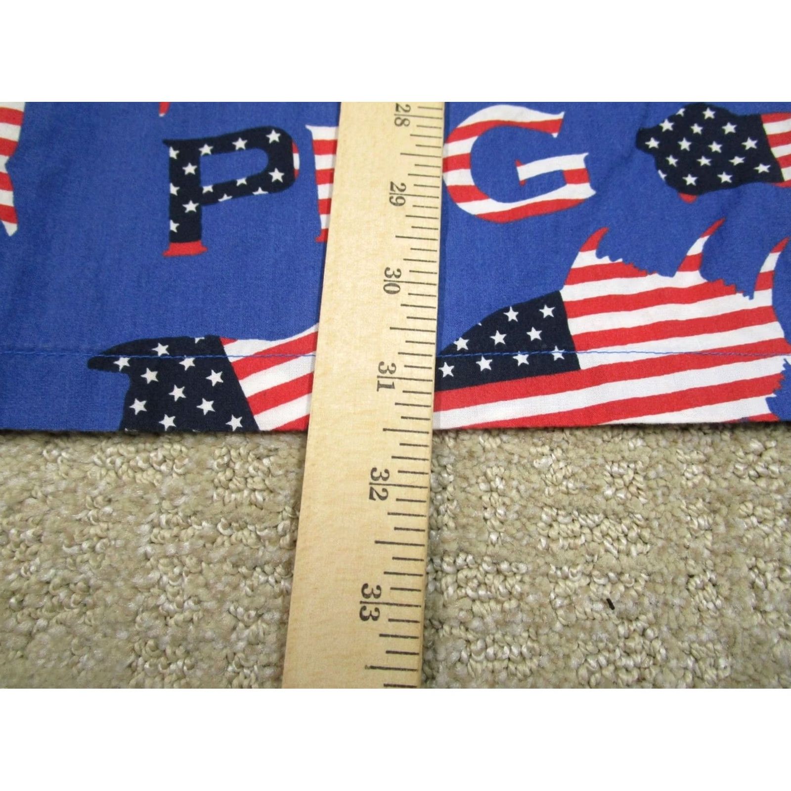 Vintage Columbia Shirt Men XL Blue Geometric Short Sleeve USA Flag Patriotic Fish Vented Size US XL / EU 56 / 4 - 6 Thumbnail