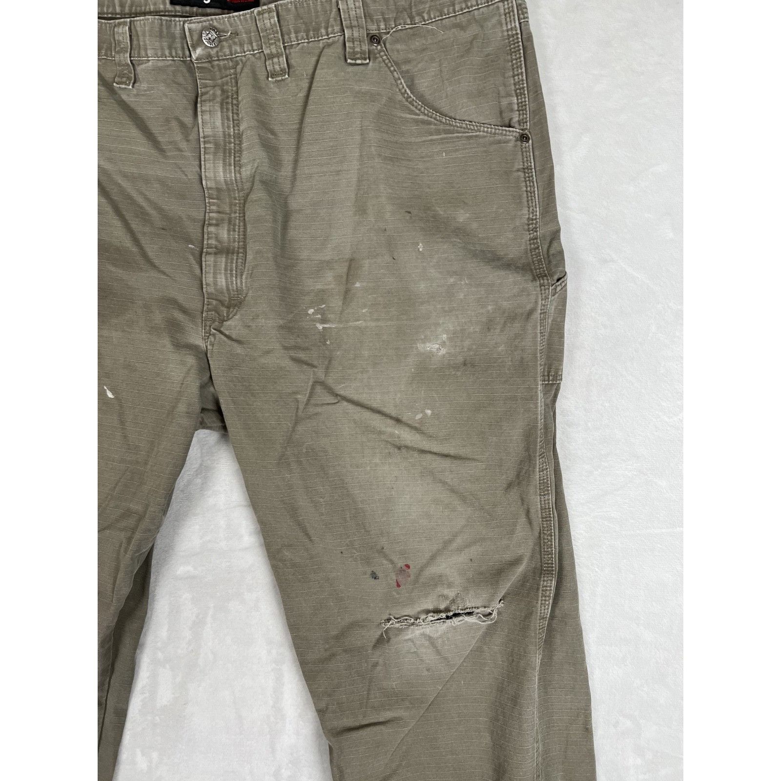 Wrangler Wrangler Riggs Workwear Pants Mens 44x34 Green Carpenter Ut Size US 44 / EU 60 - 3 Thumbnail