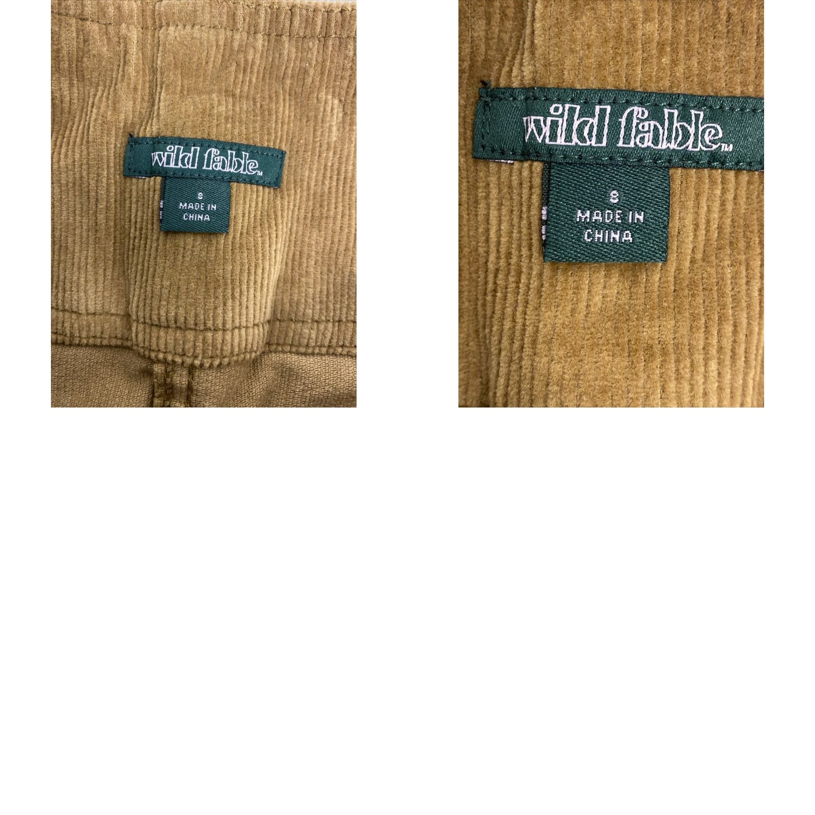 Vintage Wild Fable Mini Skirt Womens 8 Brown Corduroy Stretch Casual Size 30" / US 8 / IT 44 - 8 Thumbnail