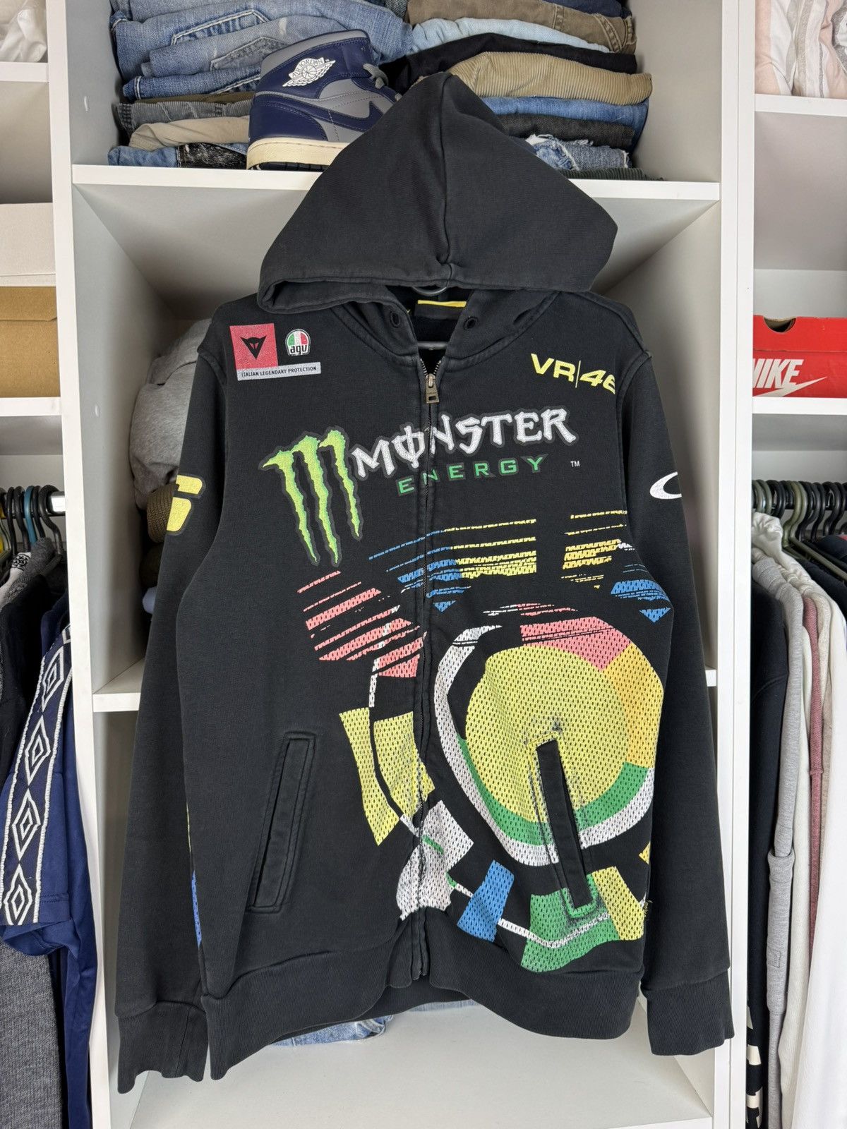 Other VR46 Valentino Rossi Monster Energy Zip Hoodie Size US S / EU 44-46 / 1 - 1 Thumbnail